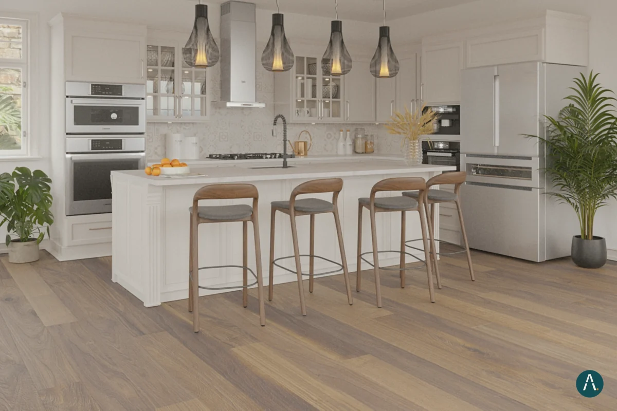 Render de cocina americana para Home Renovation Group en Florida