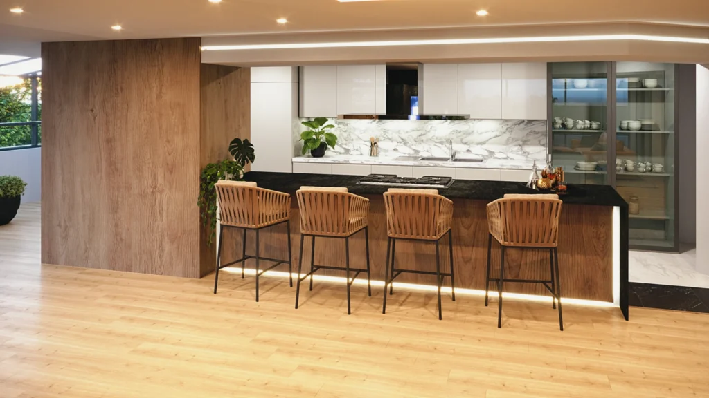 Render interior fotorrealista de apartamento en Bogotá por RADART